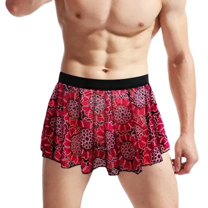 Printed Pleated Skirt Underwear