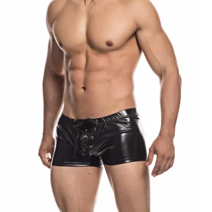 Lace-up Crotch Metallic Boxer Brief - Image 6
