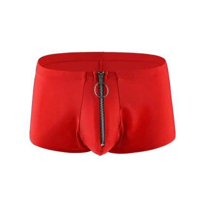 Zippered Front Comfy Boxer Brief