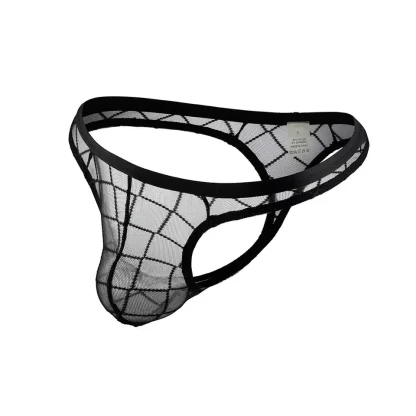 See-through Breathable Mesh Thong - Image 6