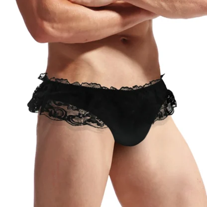 Ruffle Lace Trim Bikini Brief - Image 6