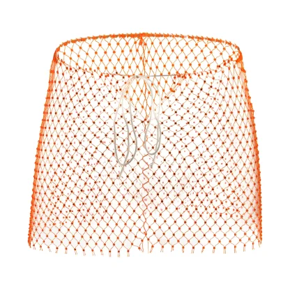 Fishnet Drawstring Waist Skirt - Image 3
