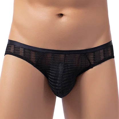 Breathable Mesh Black Brief - Image 6