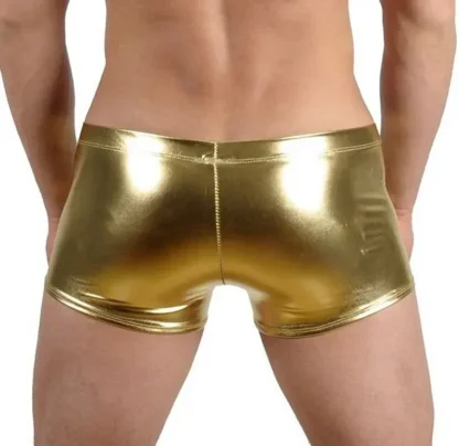 Lace-up Crotch Metallic Boxer Brief - Image 4