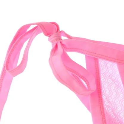 Tie-up Sides Mesh Bikini Brief - Image 4