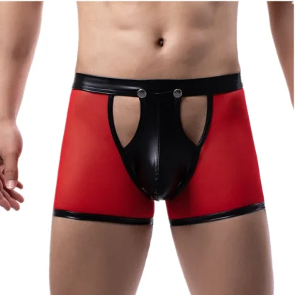 Snap Button Open Crotch Boxer Brief