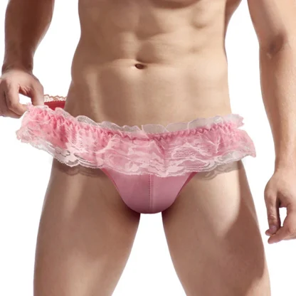 Ruffle Lace Trim Bikini Brief - Image 10