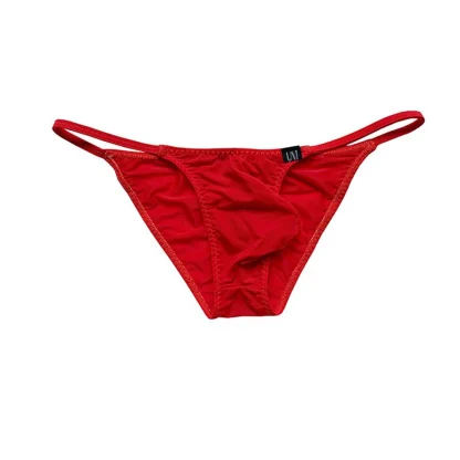 Solid Color String Bikini Brief - Image 7