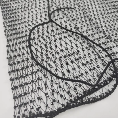 Fishnet Drawstring Waist Skirt - Image 7
