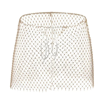 Fishnet Drawstring Waist Skirt - Image 2