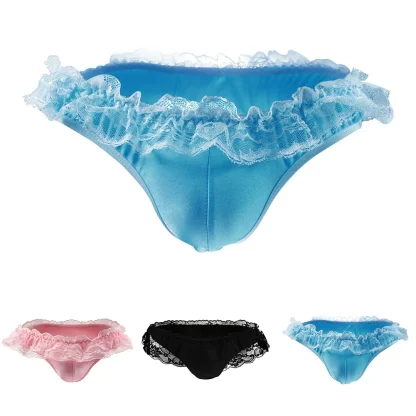 Ruffle Lace Trim Bikini Brief - Image 14
