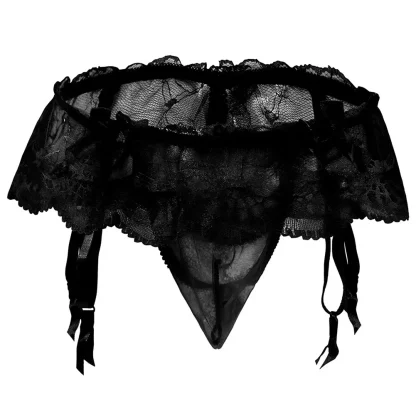 Tempting Skirted Suspender Thong - Image 7