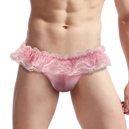 Ruffle Lace Trim Bikini Brief - Image 8