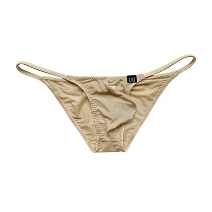 Solid Color String Bikini Brief - Image 6