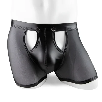 Snap Button Open Crotch Boxer Brief - Image 12