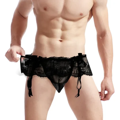 Tempting Skirted Suspender Thong - Image 3