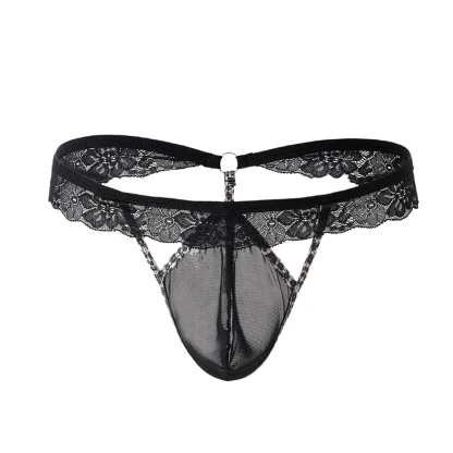 Sexy Cutout Sheer Lace G-string