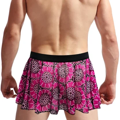 Printed Pleated Skirt Underwear - Image 3