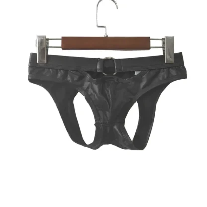 Ring Decor Front Black Jockstrap - Image 3