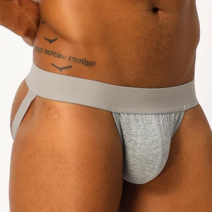 Solid Color Elastic Jockstrap - Image 13