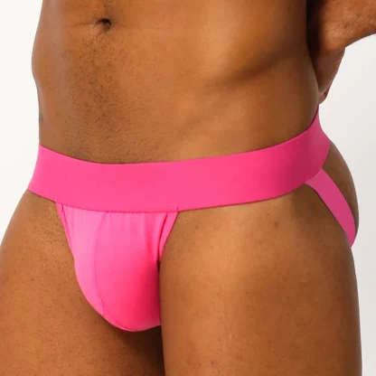 Solid Color Elastic Jockstrap - Image 15