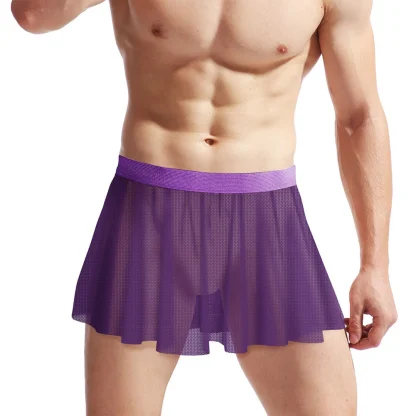 Ultra Thin Mesh Mini Skirt - Image 6