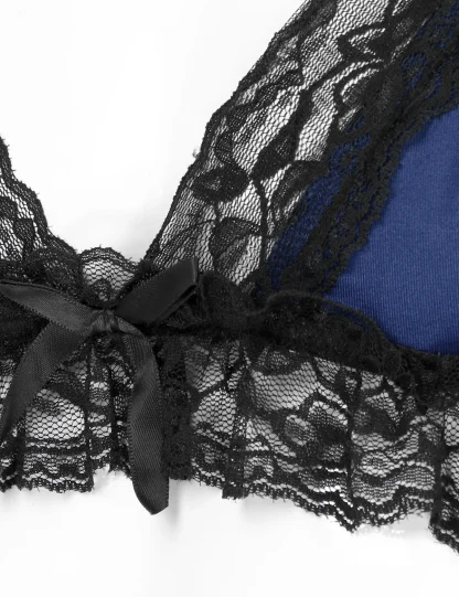V-neck See-through Lace Lingerie - Image 13