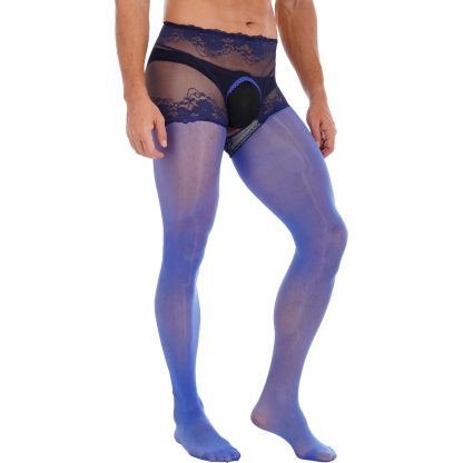 Durable Mesh Open Crotch Pantyhose - Image 2