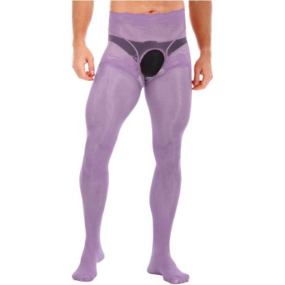 Durable Mesh Open Crotch Pantyhose - Image 10