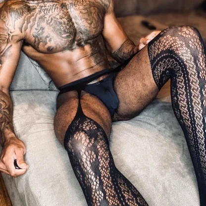 Suspender Fishnet Pantyhose