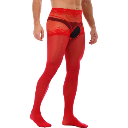 Durable Mesh Open Crotch Pantyhose - Image 7