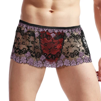 Fitted Lace Micro G-string Skirt - Image 5