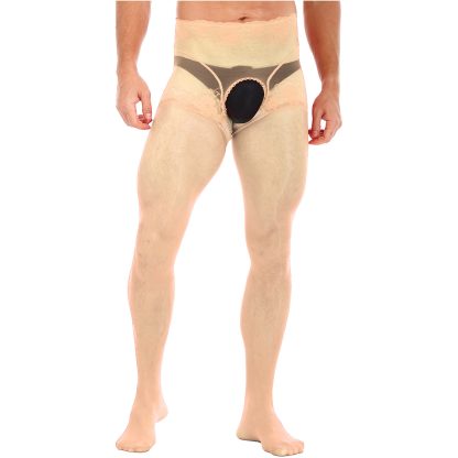 Durable Mesh Open Crotch Pantyhose - Image 12