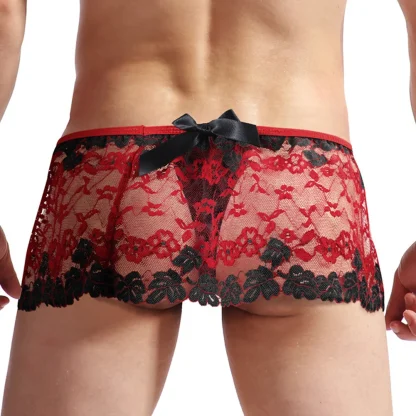 Fitted Lace Micro G-string Skirt - Image 3