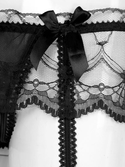 Sheer Lace Skirted Stocking - Image 9