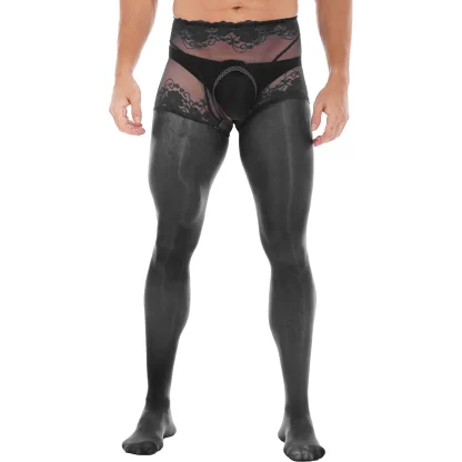 Durable Mesh Open Crotch Pantyhose - Image 4