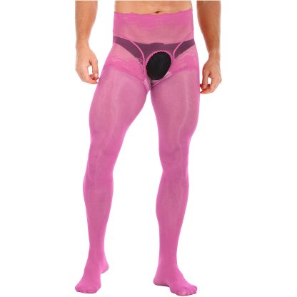 Durable Mesh Open Crotch Pantyhose - Image 8
