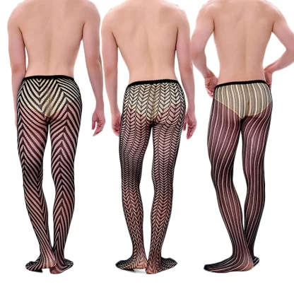 Sheer Fishnet Elastic Stocking - Image 4
