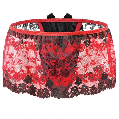 Fitted Lace Micro G-string Skirt - Image 4