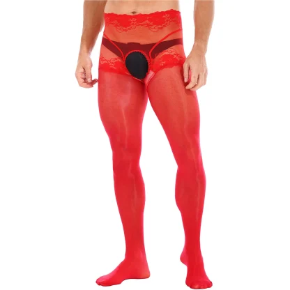Durable Mesh Open Crotch Pantyhose - Image 6