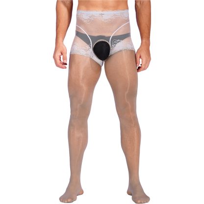 Durable Mesh Open Crotch Pantyhose - Image 13