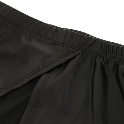 Side Slit Fitted Mini Black Skirt - Image 8