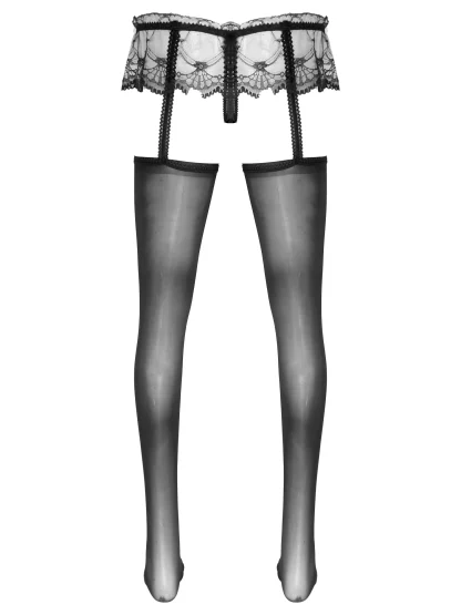 Sheer Lace Skirted Stocking - Image 2