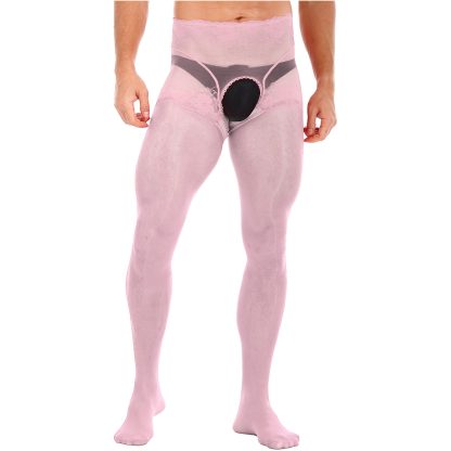Durable Mesh Open Crotch Pantyhose - Image 9