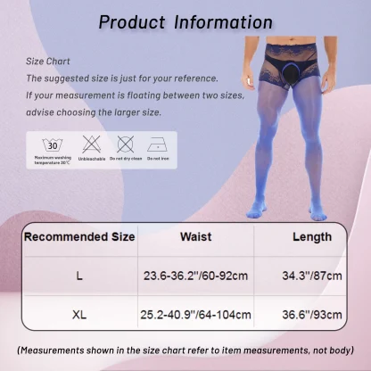Durable Mesh Open Crotch Pantyhose - Image 15